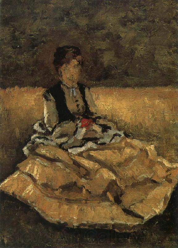 Gustave Caillebotte The fem sit on the lawn